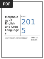 Download Morphology of Eng vs Urdu by Ziddi Kaki SN291563540 doc pdf