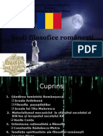 Școlile filosofice românești