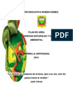 Plan de Área Ciencias Naturales I. E. R.G 2014