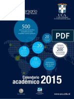 CalendarioAcademico2015 UniversidadCentroamericana