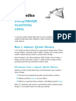 Access Dizajniranje Vlastitog Upita PDF