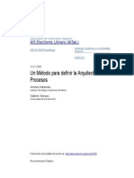 Un Método para Definir La Arquitectura de Procesos