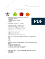 Preassessment For Science Unit