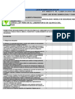 Check list de seguridad química lab