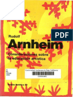 Rudolf Arnheim - Consideraciones sobre la educación artística