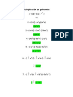 ALGEBRA Multiplicacion de Polinomios - USIEL