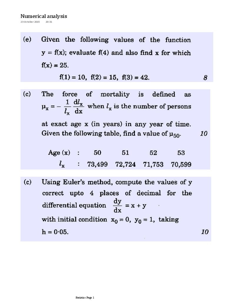 Numerical Analysis | PDF