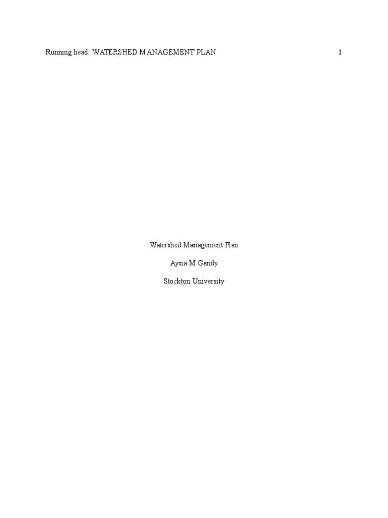 Watershed Management Plan for Lake Fred | PDF | Eutrophication ...