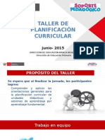 Planificacion Curricular 2015