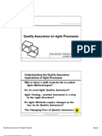 Understanding The Quality Assurance Implications of Agile Processes