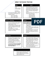 December Curriculum Overview