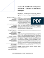 PSF en Niños de 4, 5 y Años Con Dificultades Fonológicas