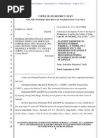 Pamela Owen. Civil Rights. Plaintiff's Response To Defendant Bishop, Marshall & Weibel, P.s.'s Joinder in Mtc's Opposition To Motion To Stay. Doc 33