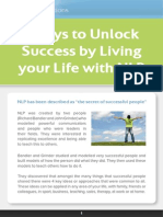 4 Keys To Unlock Success by Living Your Life With NLP: Nlpcreations