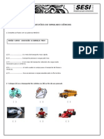 Simulado de Ciências e Matematica