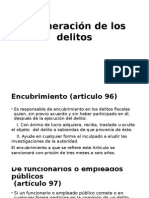 Enumeración de Los Delitos