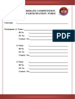 Thamizhar Thirunaal Debate Competition Participation Form & Rules and Regulations PDF