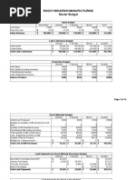 Acct 2020 Excel Budget Problem Student Template