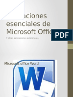 Aplicaciones Esenciales de Microsoft Office