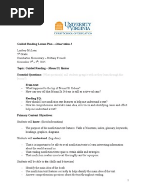 mclean guided reading november 4