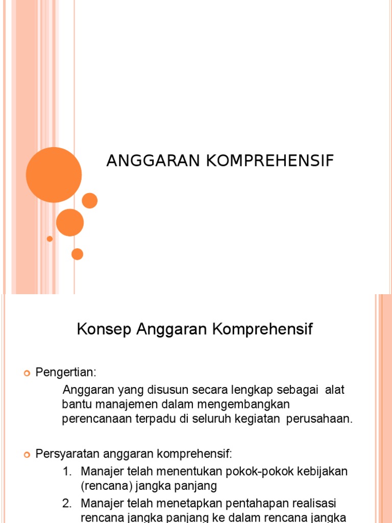 Anggaran Komprehensif
