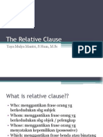 Materi English 3 - The Relative Clause PDF