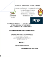 Documento Recepcional Estrategias para Estimular Las Inteligencias Múltiples en Adolescentes de Secundaria