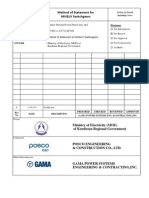 Method of Statement For MV&LV Switchgears