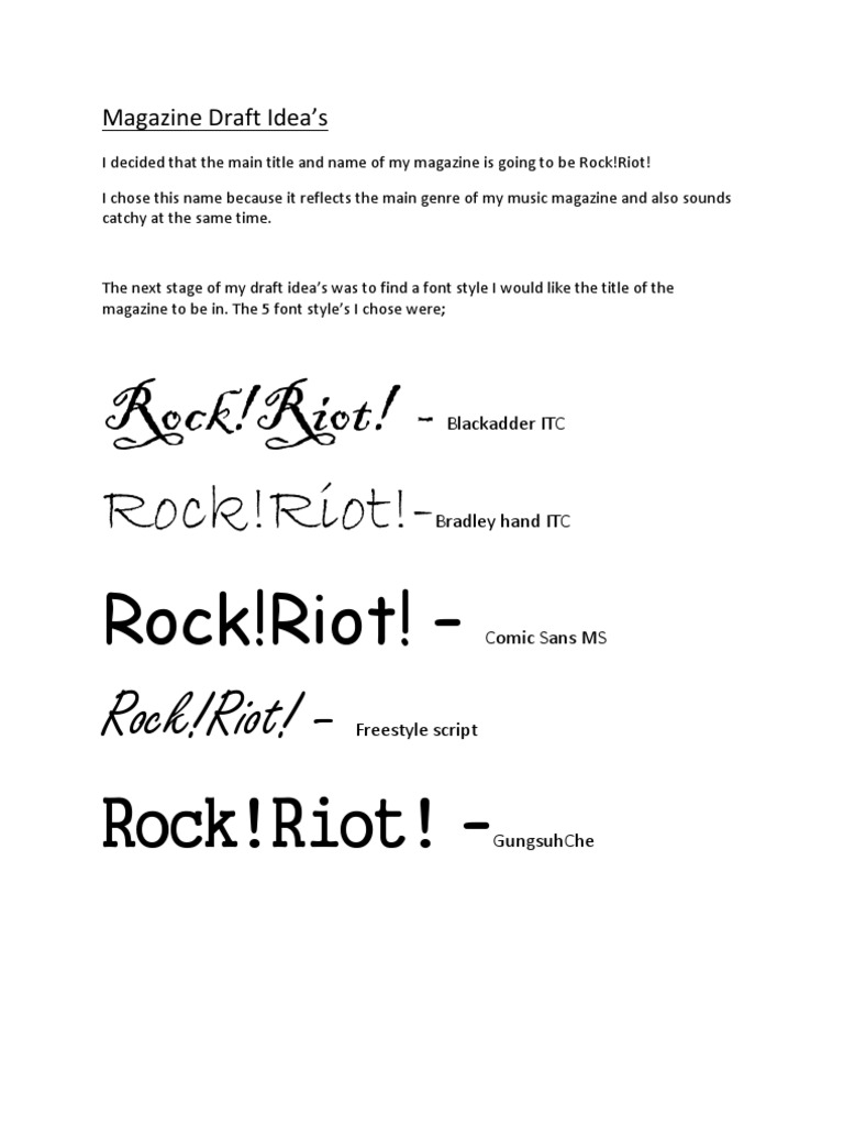 Magazine Draft Idea's | PDF | Language Arts & Discipline | Poetry