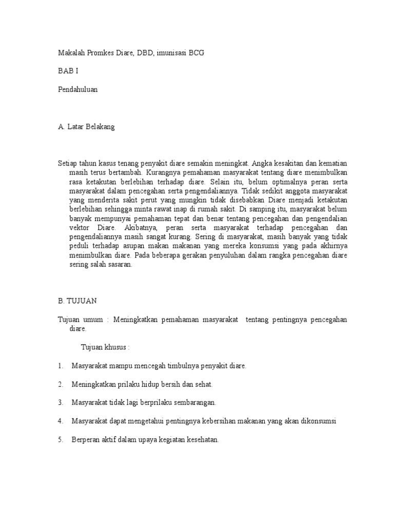 Makalah Promkes Diare