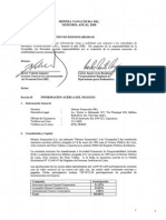 Minera Yanacocha. Memoria Anual. Accionistas y Constitución 2008