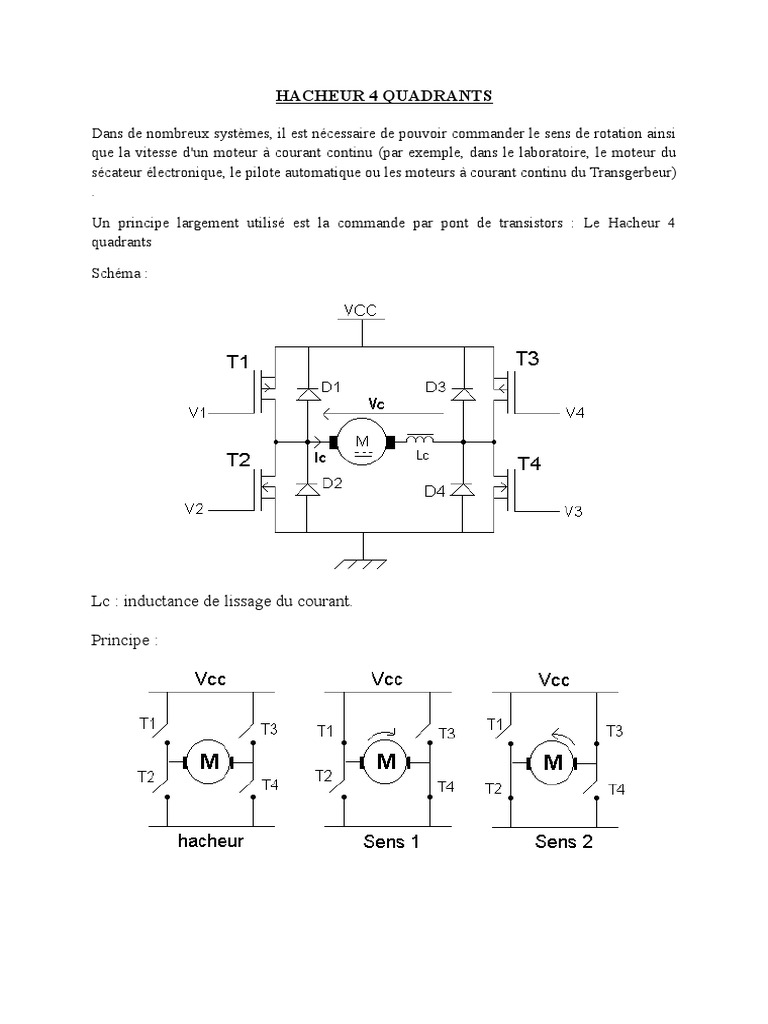 Hacheur 4 Quadrants PDF — free download