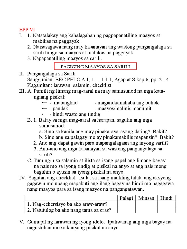 LP in EPP VI | PDF
