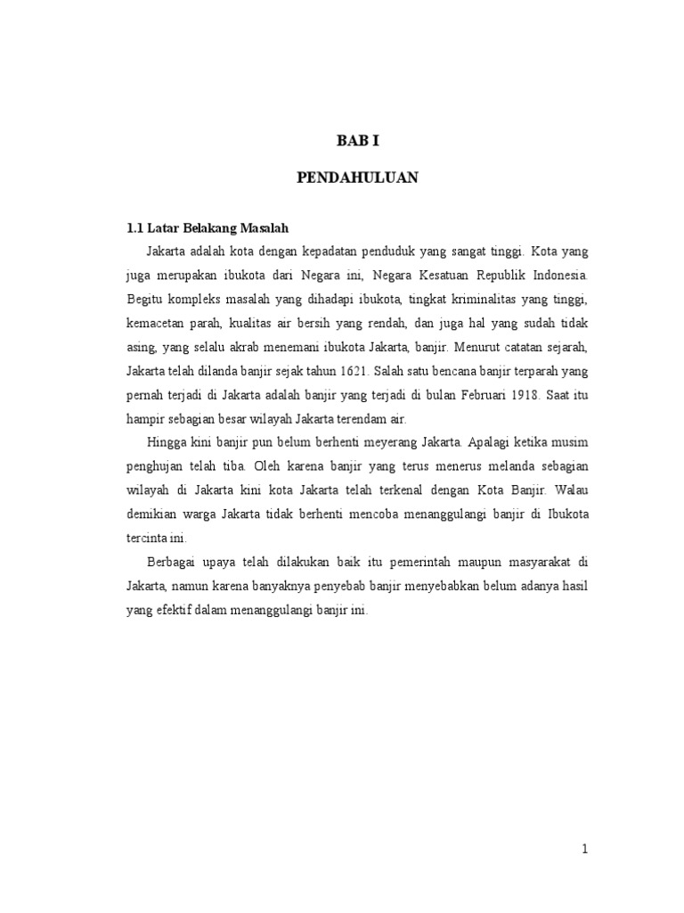 Makalah Banjir Jakarta Doc