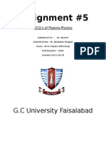 Assignment #5: G.C University Faisalabad