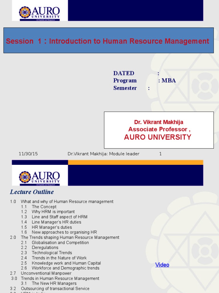 Hrm Human Resource Management Employment