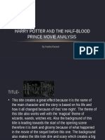 Movie Analysis - Harry Potter and The Half Blood Prince