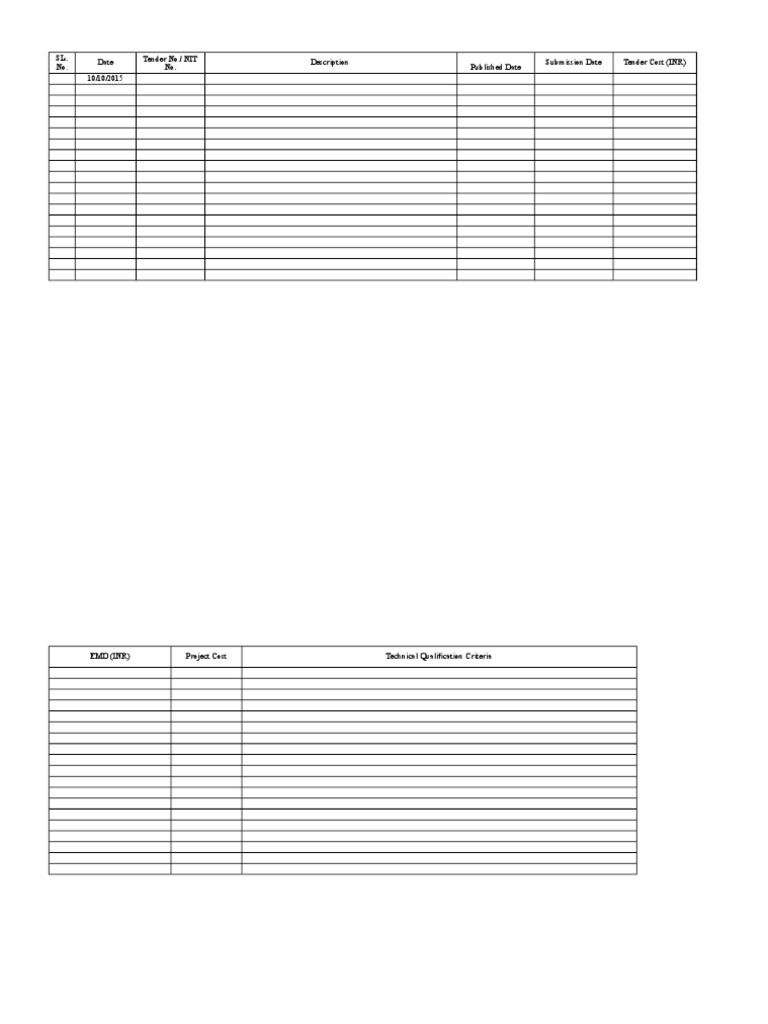 Tender Submission and Cost Details | PDF | Business | Computers