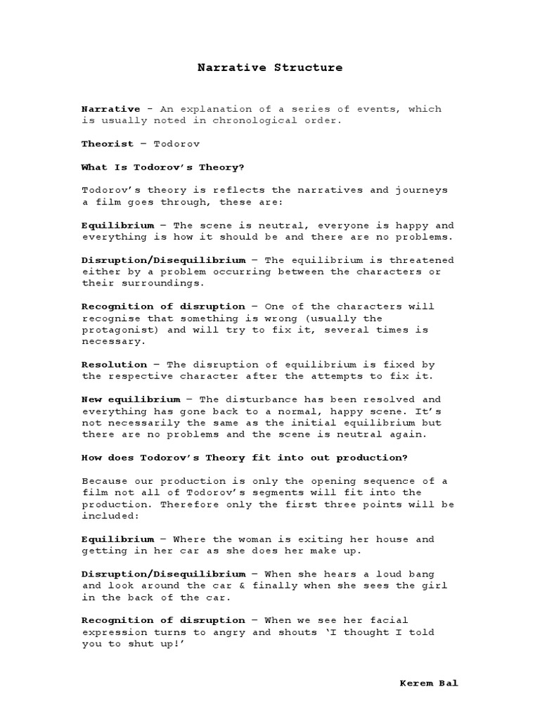 Narrative Structure | PDF | Hero | Narrative