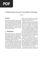 Emulating Expert Systems Using Modular Technology: RTR and RT