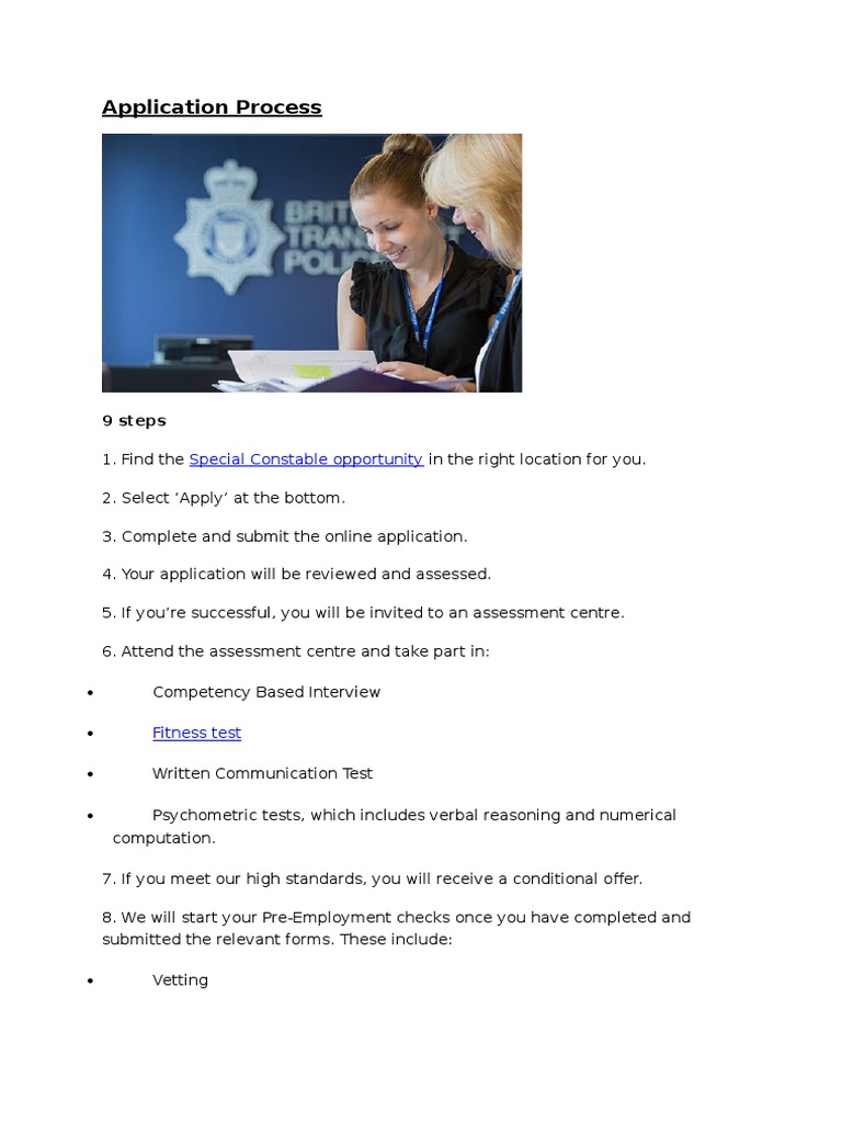 Application Process | PDF