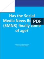 Has The Social Media News Release Come Finally of Age ?