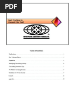 Best Practices to Prevent Film Theft November 2015