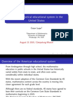 Mathematical Educational System in US