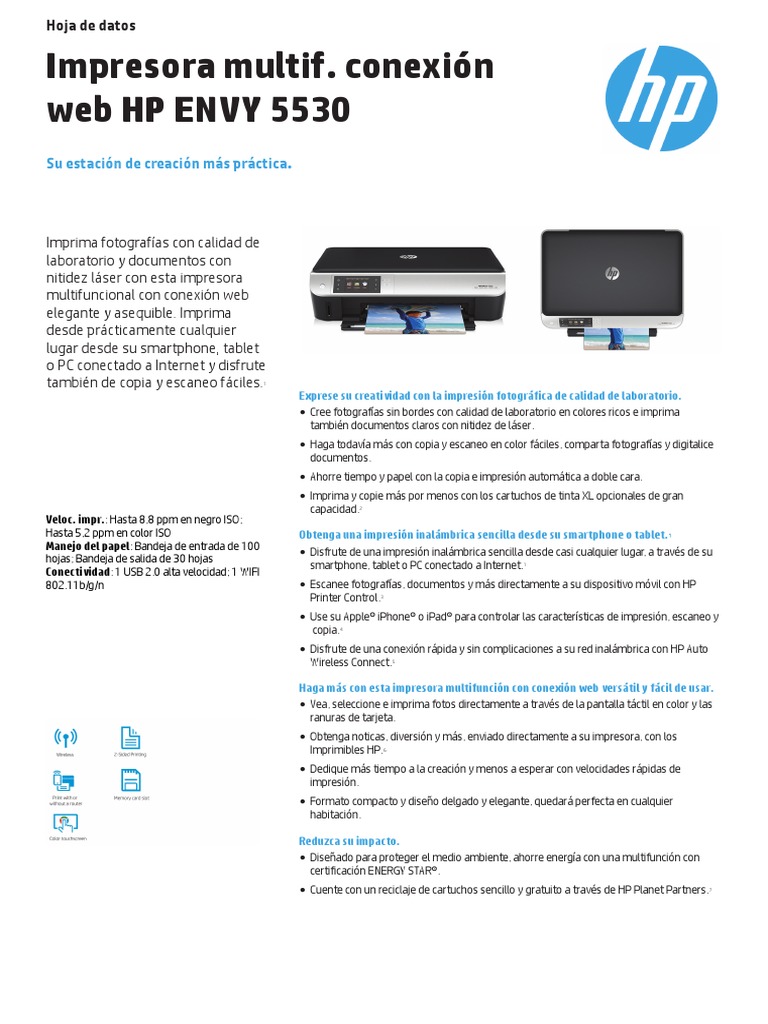 HP Envy 5530 PDF Impresora Mac OS