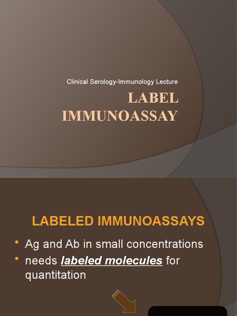 Label Immunoassay PDF Immunoassay Immunofluorescence
