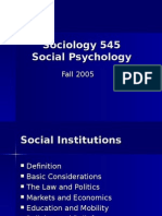 Social Institutions