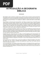 Introdução a Teologia - Geografia Bíblica