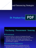 Procurement Strategies for Outsourcing