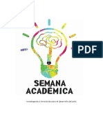 Perfil Semana Académica Investigando e Innovando Por El Desarrollo Del País